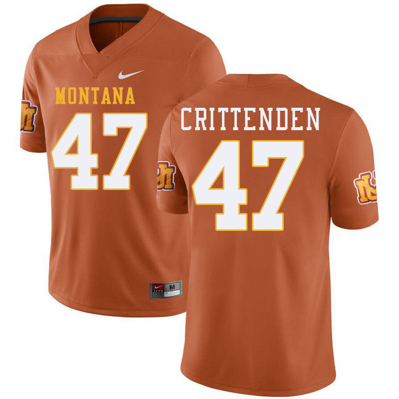 Montana Grizzlies #47 Derek Crittenden College Football Jerseys,Uniforms Stitched Sale-Throwback
